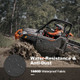 Polaris Ranger XP 1000 Adjustable Break Away Side Mirrors & Seat Cover by Kemimoto